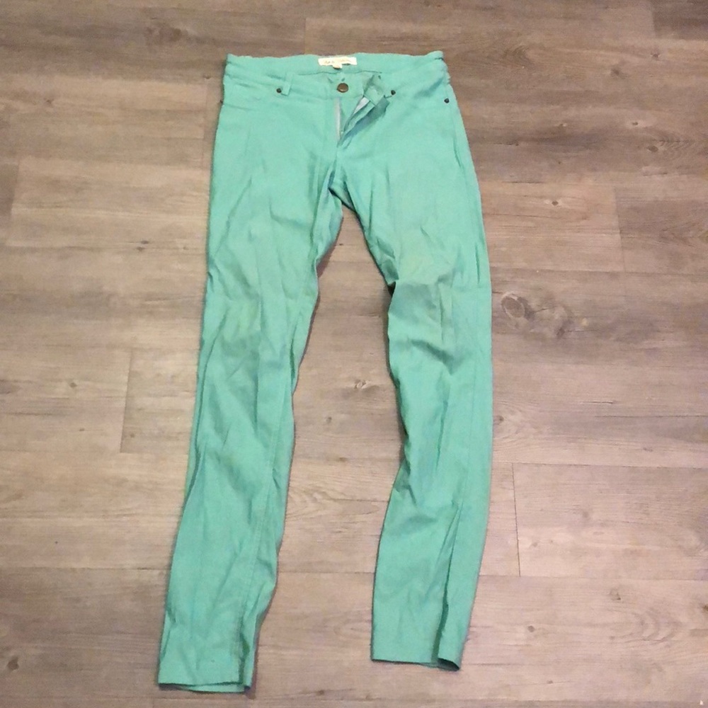 Mint green leggings. Size large